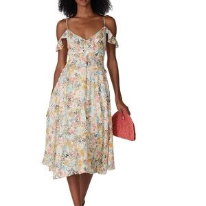 DOWN FROM $95!🎉Like New Off Shoulder Flower Wedding Guest Spring Summer Sundress